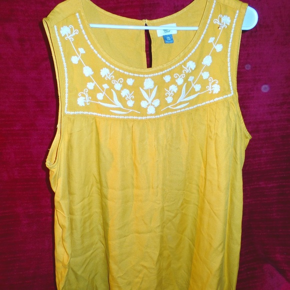 Old Navy Tops - Old Navy Yellow Floral Tank Top